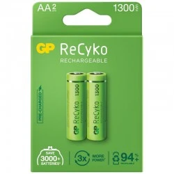 Polnilna baterija GP ReCyko R6 1300mAh 2/1