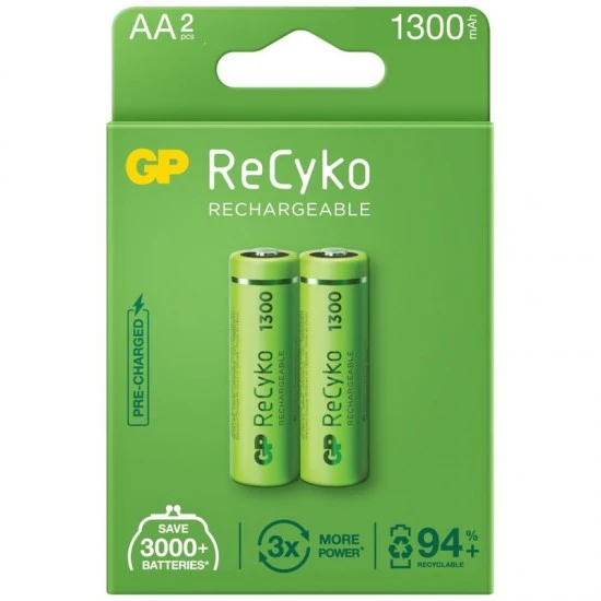 Polnilna baterija GP ReCyko R6 1300mAh 2/1