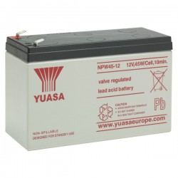 Battery Yuasa NPW45-12 AGM high current Faston 6,3 mm
