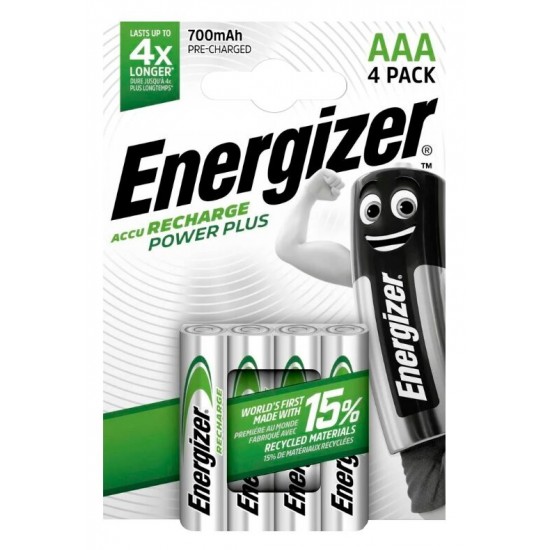 Polnilna baterija Ni-MH HR03 700mAh Energizer 4/1