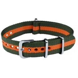 Nylon strap N174 green- orange