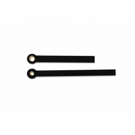 Pair of watch hands straight black 70/99mm 10/1
