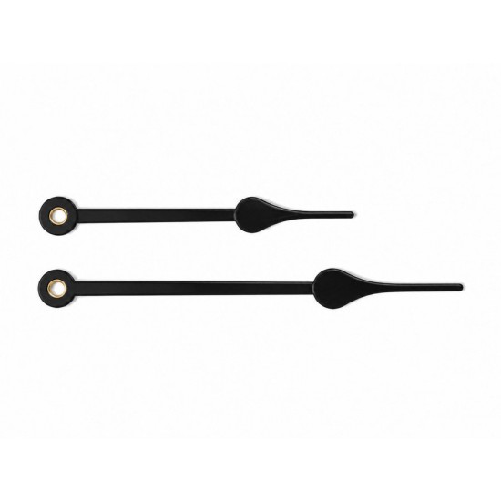 Pair of watch hands tear black 80/110mm 10/1