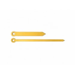Pair of watch hands straight gold 65/109mm 10/1