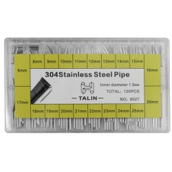 Cevke GJ033 nerjaveče jeklo 6-26mm 120/1