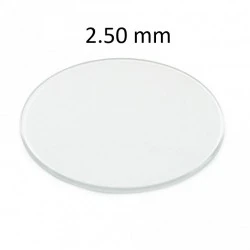 Mineral glass plain flat GS25 2.50mm  29,5mm