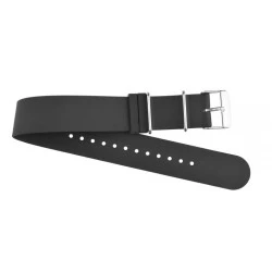 Silicone strap Zulu black