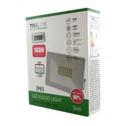 Led reflector 20W IP65 4200K WHITE 1600lm 120° 140x110x24mm