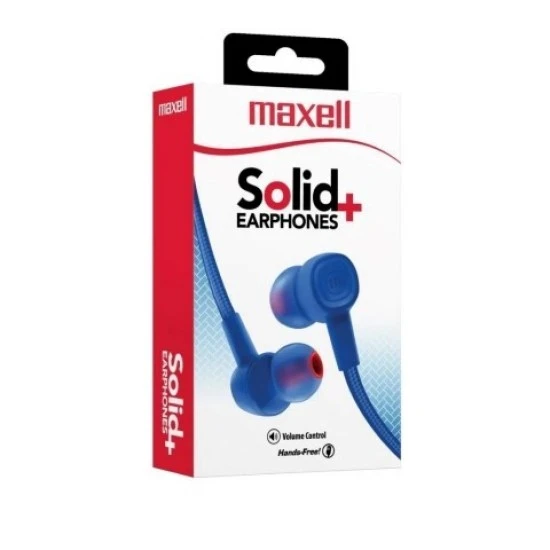 Slušalke Maxell SIN-8 SOLID EP W MIC OKINAWA modre