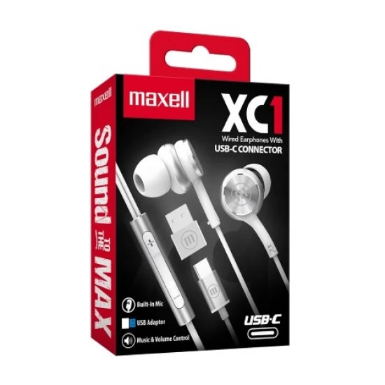 Headphones Maxell XC-1 USB-C white
