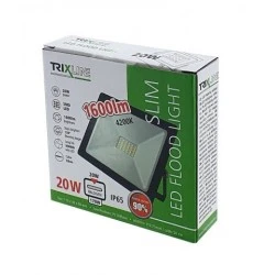 Led spotlight 20W IP65 4200K 1600lm 120° 140x25x120mm