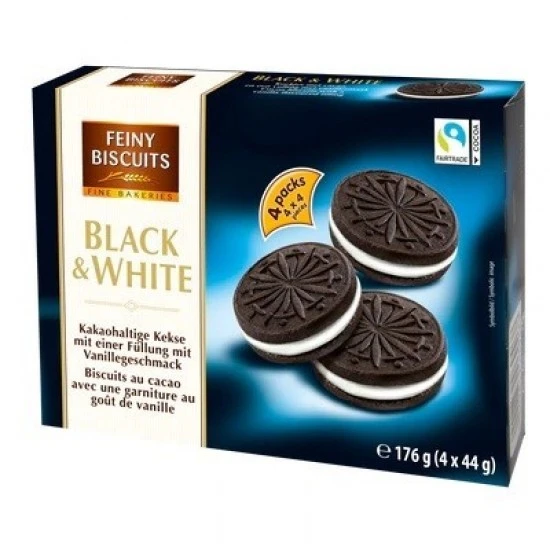 Keksi BLACK & WHITE 176g (4x44g) 87887 