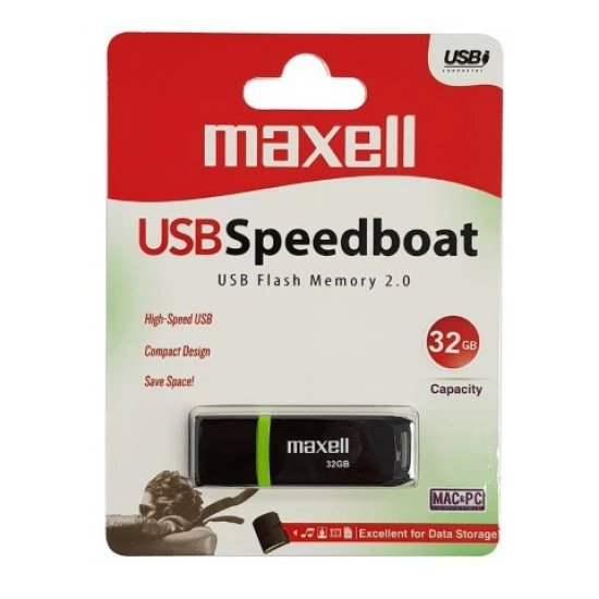 USB SPEEDBOAT 2.0 BLACK 32GB Maxell 
