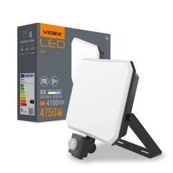 LED Floodlight with sensor VIDEX LED-F3-PIR-50W-5K